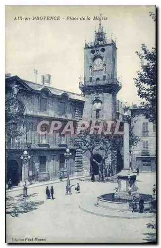 Cartes postales Aix en Provence Place de la Mairie