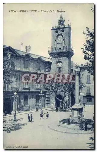 Cartes postales Aix en Provence Place de la Mairie