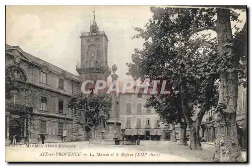 Cartes postales Aix en Provence La Mairie et le Beffroi