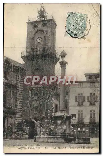 Cartes postales Aix en Provence La Mairie Tour de l'Horloge