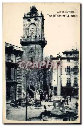 Cartes postales Aix en Provence Tour de l'Horloge