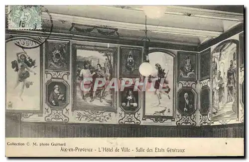 Cartes postales Aix en Provence L'Hotel de Ville Salle des Etats Generaux
