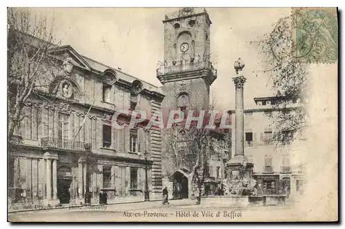 Cartes postales Aix en Provence Hotel de Ville & Beffroi