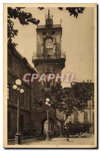 Ansichtskarte AK Aix en Provence Bouches du Rhone Tour de l'Horloge