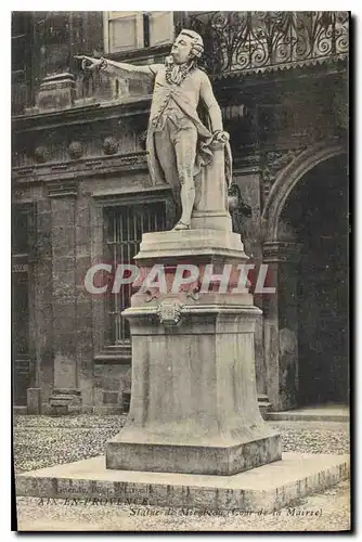 Cartes postales Aix en Provence Statue de Mirabeau Cour de la Mairie