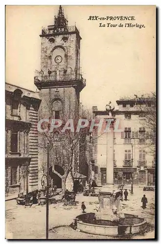 Cartes postales Aix en Provence La Tour de l'Horloge