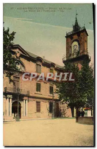 Cartes postales Aix en Provence Hotel de Ville La Tour de l'Horloge