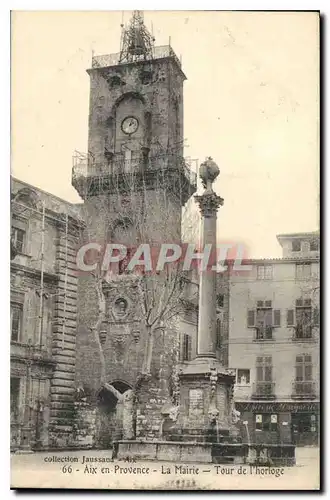 Cartes postales Aix en Provence La Mairie Tour de l'Horloge