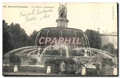 Cartes postales Aix en Provence La Fontaine monumentale