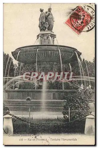 Cartes postales Aix en Provence Fontaine monumentale