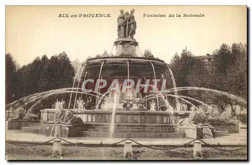 Cartes postales Aix en Provence Fontaine de la Rotonde