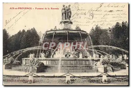 Cartes postales Aix en Provence Fontaine de la Rotonde