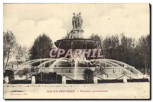 Cartes postales Aix en Provence Fontaine monumentale