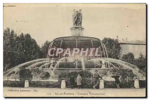 Cartes postales Aix en Provence Fontaine monumentale