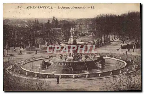 Cartes postales Aix en Provence La Fontaine monumentale