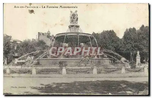 Cartes postales Aix en Provence La Fontaine Monumentale