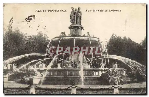 Cartes postales Aix en Provence Fontaine de la Rotonde