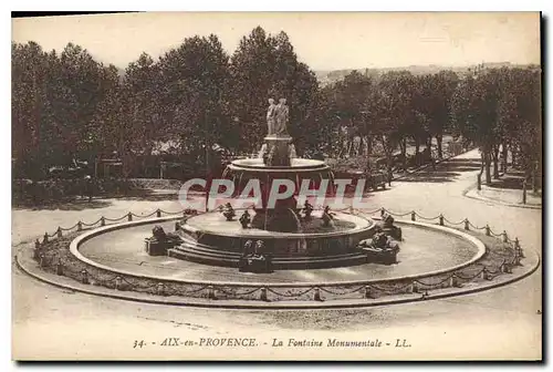 Cartes postales Aix en Provence La Fontaine Monumentale