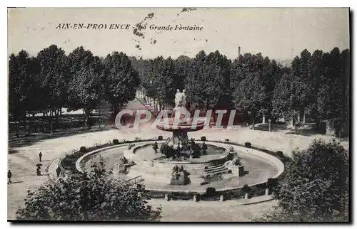 Cartes postales Aix en Provence La Grande Fontaine