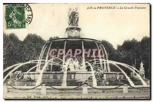 Cartes postales Aix en Provence La Grande Fontaine