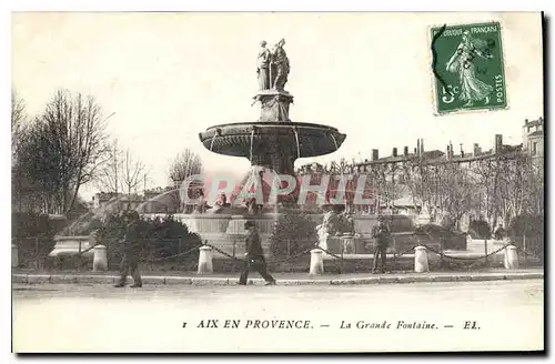 Cartes postales Aix en Provence La Grande Fontaine