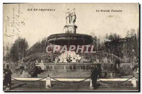 Cartes postales Aix en Provence La Grande Fontaine