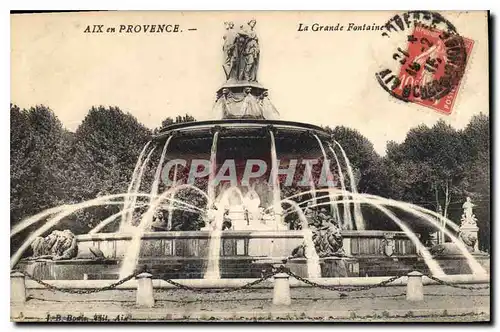 Cartes postales Aix en Provence La Grande Fontaine