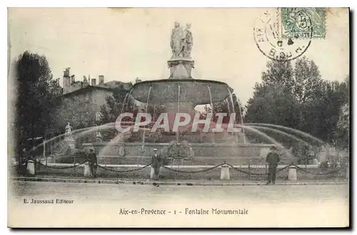 Cartes postales Aix en Provence Fontaine Monumentale