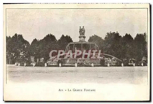 Ansichtskarte AK Aix La Grande Fontaine