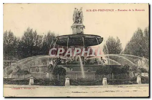 Cartes postales Aix en Provence Fontaine de la Rotonde