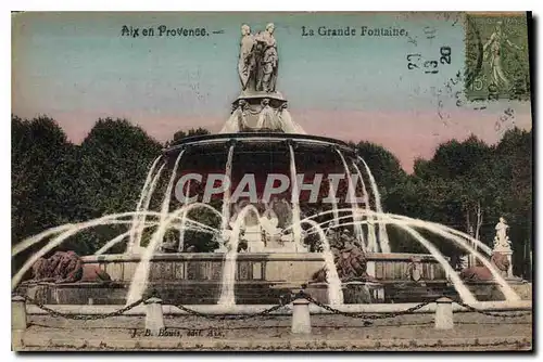 Cartes postales Aix en Provence La Grande Fontaine