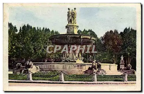 Cartes postales Aix en Provence B du Rh La Grande Fontaine Place de la Rotonde