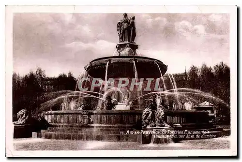 Cartes postales Aix en Provence La Fontaine Monumentale