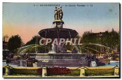 Cartes postales Aix en Provence La Grande Fontaine