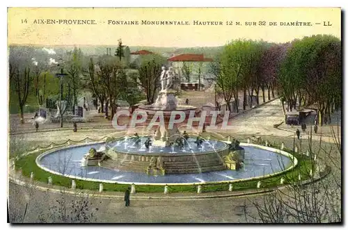 Cartes postales Aix en Provence Fontaine Monumentale