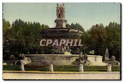 Cartes postales Aix en Provence B du Rh La Grande Fontaine Place de la Rotonde