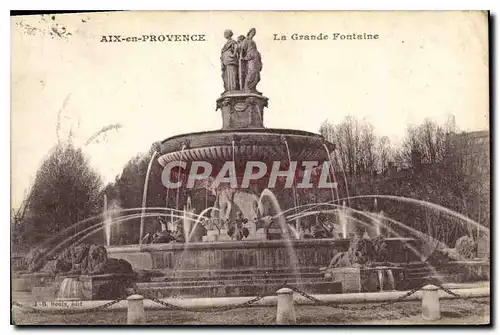 Cartes postales Aix en Provence La Grande Fontaine