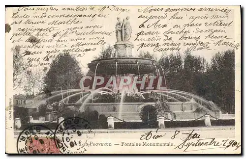 Cartes postales Aix en Provence Fontaine Monumentale