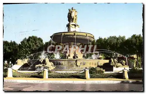 Cartes postales La Cite du Roy Rene Aix en Provence La Grande Fontaine sur la Rotonde