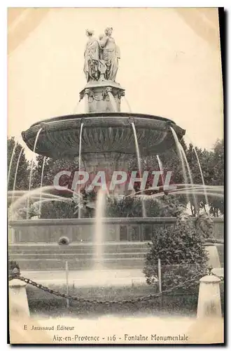 Cartes postales Aix en Provence Fontaine Monumentale