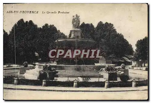 Cartes postales Aix en Provence La Grande Fontaine