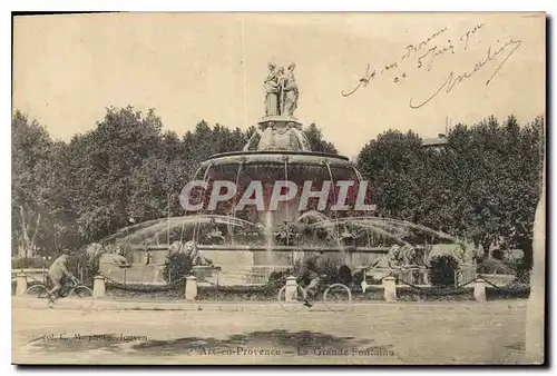 Cartes postales Aix en Provence La Grande Fontaine