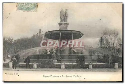 Cartes postales Aix en Provence La Grande Fontaine