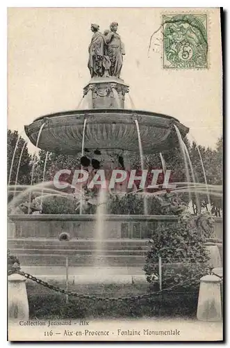 Cartes postales Aix en Provence Fontaine Monumentale