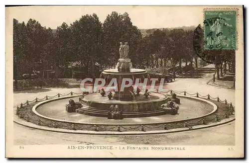 Cartes postales Aix en Provence La Fontaine Monumentale