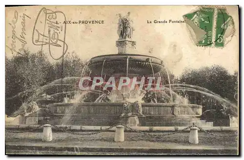 Cartes postales Aix en Provence La Grande Fontaine