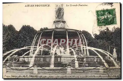 Cartes postales Aix en Provence La Grande Fontaine