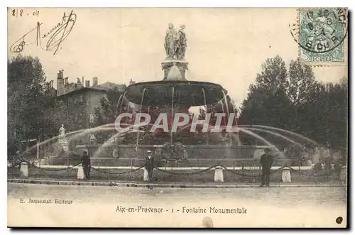 Cartes postales Aix en Provence Fontaine Monumentale