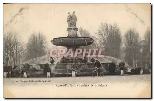 Cartes postales Aix en Provence Fontaine de la Rotonde