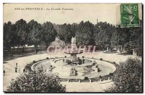 Cartes postales Aix en Provence La Grande Fontaine